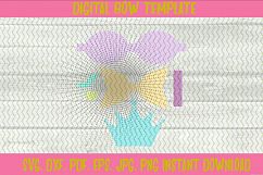 Princess Crown Cinderella Glass Slippers Inspired Hair Bow Product Image 2