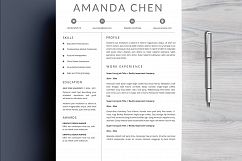 Clean Professional Resume Template Word Product Image 3