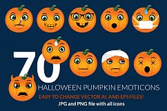 Halloween Pumpkin Emoticons Product Image 1