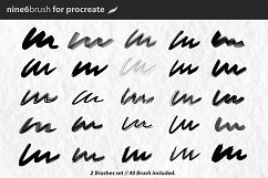 Nine6brush procreate lettering brushes Product Image 2