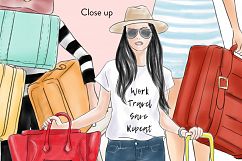 Travel girls fashion clipart Product Image 3