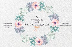 Succulents watercolor clip art., vol. 2 Product Image 3