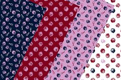 Digital paper - wine polka dot Product Image 3