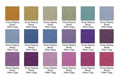 36 Glitter and Solid Color Princess Pink and Purple Papers Product Image 4