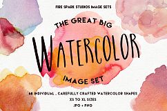 The Great Big Watercolor Image Set