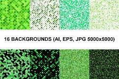 128 Seamless Square Backgrounds (AI, EPS, JPG 5000x5000) Product Image 7