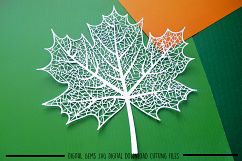 Leaf paper cut SVG / DXF / EPS files Product Image 2