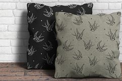 Traditional Swallows seamless Vector Pattern Product Image 4