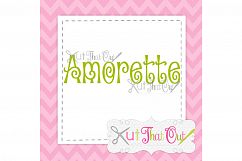 EXCLUSIVE Amorette Font SVG &amp; DXF Cut File Product Image 1