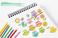Summer Owls graphics and illustrations Product Image 3