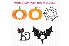 Big SVG Bundle - 31 Halloween Monogram Frame SVG EPS DXF PNG Product Image 2