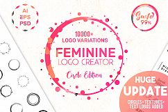 HUGE! Feminine Logo Creator Kit Circle Edition Product Image 1