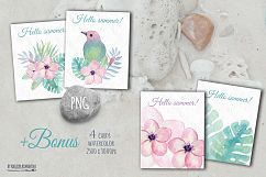 Tropical watercolor set 3. Plumeria Product Image 6