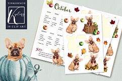 French Bulldog Clipart Pattern tiles Product Image 4