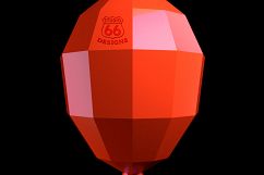 Air Balloon Papercraft, Balloon Papercraft, 3d Papercraft, Nursery Anniversary, Wedding Theme, Baby Shower Decoration, Lowpoly Art Balloon Product Image 4