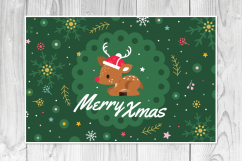 4 Christmas Cards, invitation flyer Product Image 4