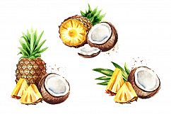 Pina colada. Watercolor collection Product Image 4