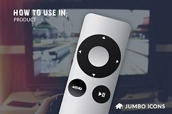 Glyph Control Icons Set Product Image 12