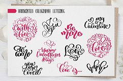 Valentine&#039;s Day lettering photo overlays Product Image 14