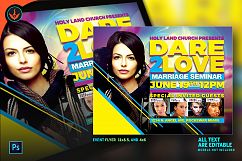 Marriage Ministry Church Flyer Photoshop Template Product Image 1
