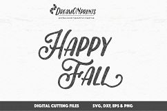 Happy Fall - Autumn SVG Cutting Files Product Image 2