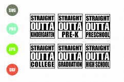 Straight Outta Cut File SVG Product Image 1