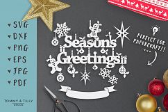 Season&#039;s Greetings - SVG EPS DXF PNG PDF JPG Cut File Product Image 3