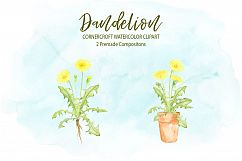Watercolor Dandelion Clipart Product Image 4