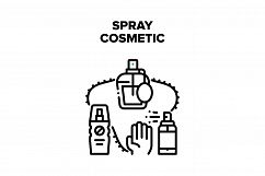 Spray Cosmetic Vector Black Illustration Product Image 1
