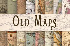 Old Maps Digital Paper Product Image 1