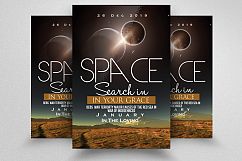 Space Futuristic Science Fiction Party Flyer Product Image 1