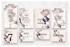 Flower &amp; Marble Invitation Suite As.5 Product Image 1