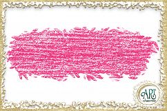 Brush Strokes in American Pink Glitter - Digital Clipart 24 of beautiful PNG files Product Image 20