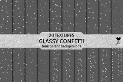 Glassy Confetti - transparent backgrounds Product Image 1