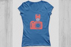 Camera svg, camera monogram Svg, photography svg, photography monogram, Camera Clipart, Camera Silhouette, Cricut Files, svg, dxf, eps, png. Product Image 3