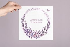 Purple dreams. Watercolor cliparts Product Image 15