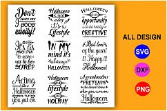 9 Halloween Quote SVG Design Bundle Vol 3. Product Image 2