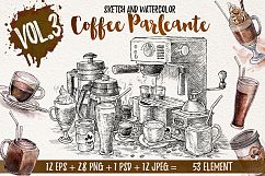 Watercolor Coffee Black Parleante Product Image 1