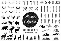 Rustic Clipart Volume 1 - AI, PNG and EPS Product Image 1