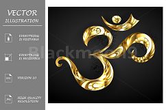Gold Symbol Om Product Image 1