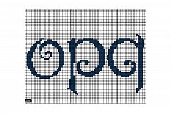 Cross Stitch Alphabet Pattern - Alph98 Product Image 4