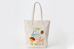 I Love Fall the Most SVG - Fall SVG Cut File - DXF EPS PNG Product Image 7