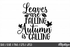 Fall, Leaves are falling Autumn is calling SVG, Autumn, SVG Product Image 1