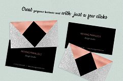 Rose Gold Foil Marble Business Card Product Image 3