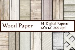 White Wood Digital Paper Product Image 1