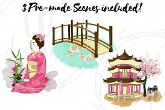 Japan Clipart Set, Asian Illustrations Product Image 9