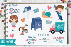 Pen Pals Clip Art Graphics &amp; SVG Cutting Files Product Image 2