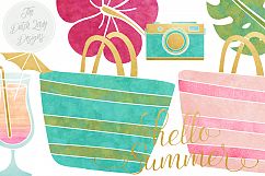 Summer Beach Clipart Set Product Image 2