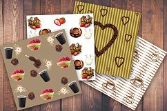 Coffee, Coffee cup, Muffin, scrapbook paper, scrapbooking Product Image 3