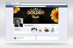 Golden Party Night FB Timeline Cover Product Image 2